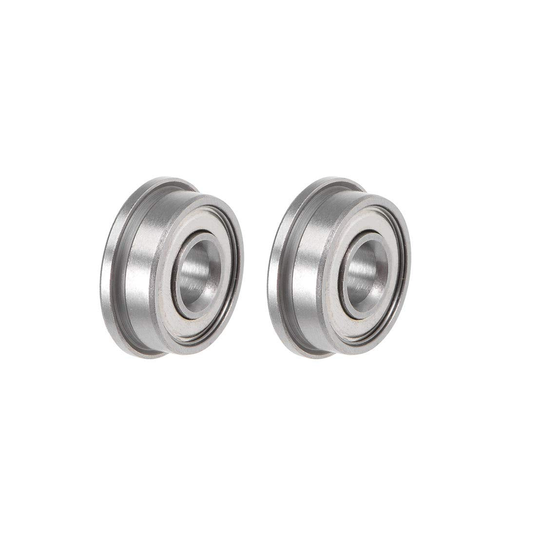 F694ZZ Flanged Ball Bearing 4x11x4mm Shielded Chrome Steel Flange Rip Bearings 2pcs