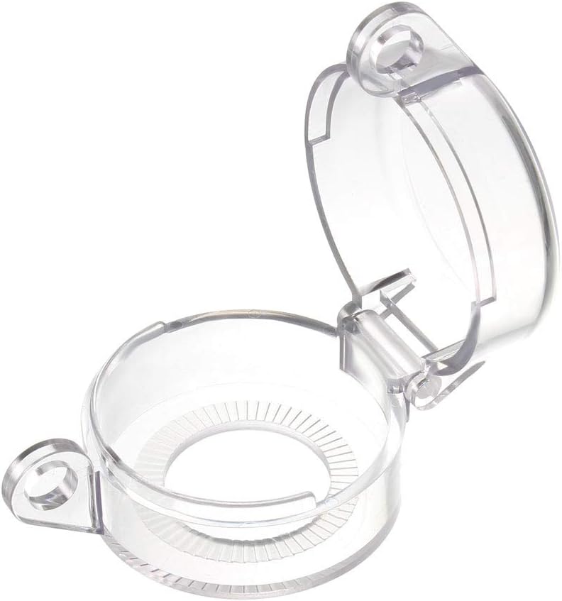 2pcs Clear Plastic Switch Cover Protector for 26mm Diameter Push Button Switch 50x32