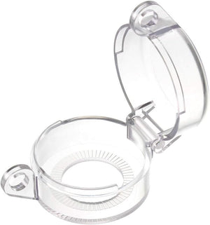 2pcs Clear Plastic Switch Cover Protector for 26mm Diameter Push Button Switch 50x32