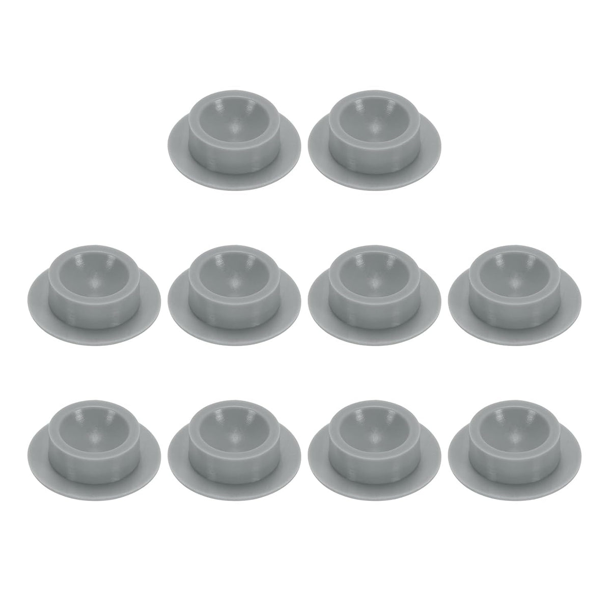 10pcs Hole Plug 1/2 Inch (13mm) Button Plugs Fit for 12-12.5mm Hole, Snap in Locking Hole Tube Plug Gel Tube Waterproof Plug Tube Plug, Grey