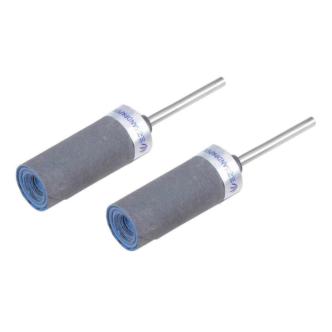 Sandpaper Sticks Cylinder Abrasive Polishing Grinding Mounted Point 1000 Grits 2 Pcs