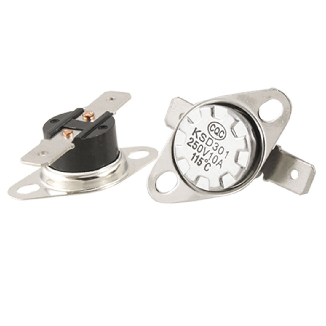 5 x KSD301 Temperature Control Switch Thermostat, 115 Degree C N.C