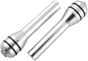 2 Pcs Rhinestone Decor Silver Tone Car Doo Lock Pins
