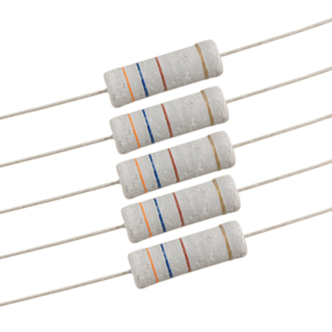 10 x 5W 700V 360 ohm Metal Oxide Film Resistors 360R