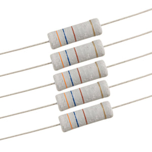 10 x 5W 700V 360 ohm Metal Oxide Film Resistors 360R