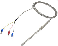 0-400C PT100 Type Temperature Sensors Thermocouple Probe 2 Meters