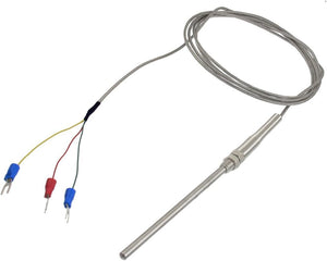0-400C PT100 Type Temperature Sensors Thermocouple Probe 2 Meters