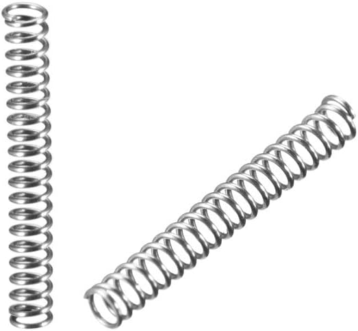 Wire Diameter 0.012", OD 0.08", Free Length 0.60" Spring Steel Coil Extended Compressed Spring 20pcs