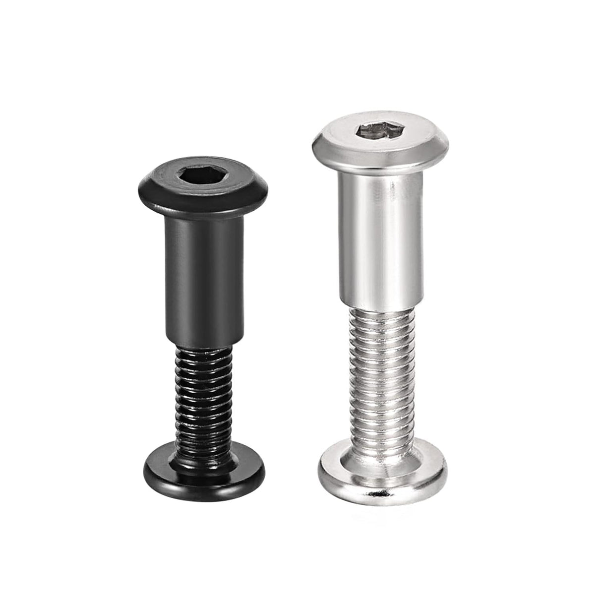 Screw Post Male M8x30mm M6x25mm Binding Bolts Carbon Steel, Total 15 Sets