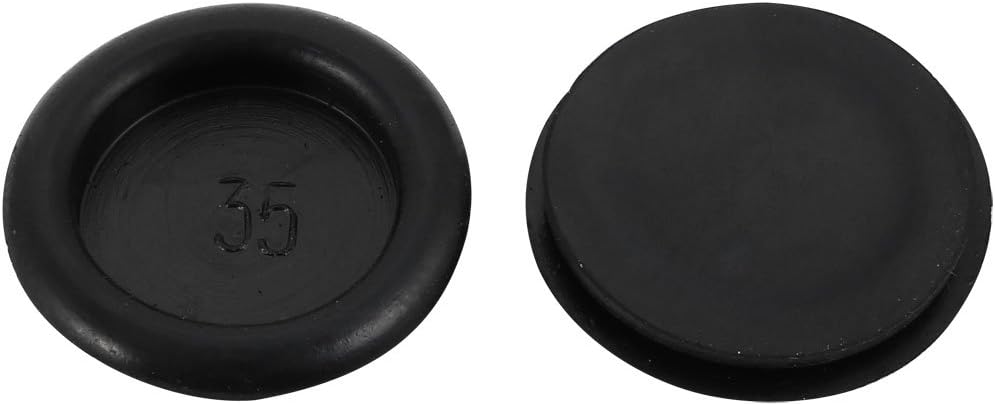 2pcs 35mm Drill Hole Diameter Electrical Rubber Wire Protection Grommet Gasket