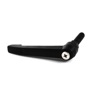 a14092500ux0258 M12 Male Thread Clamping Lever Adjustable Metal Handle Grip Knob Black, 3.6" Width, 4.3" Length, 4.3 Metal