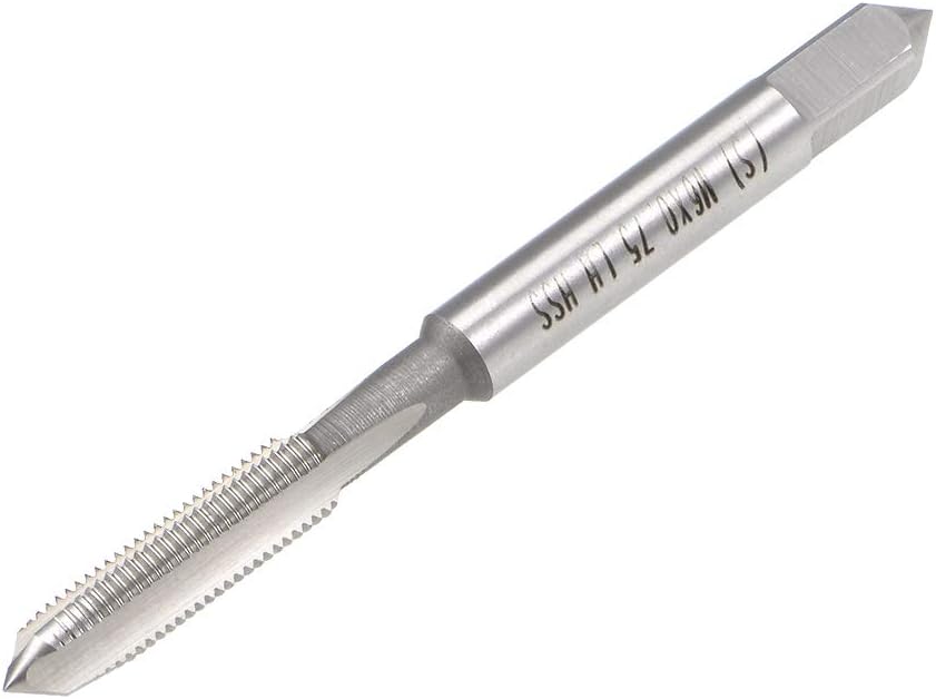 Metric Machine Tap Left Hand M6 Thread 0.75 Pitch H2 Accuracy 3 Flutes High Speed Steel Screw Thread Taps Tapping Tool