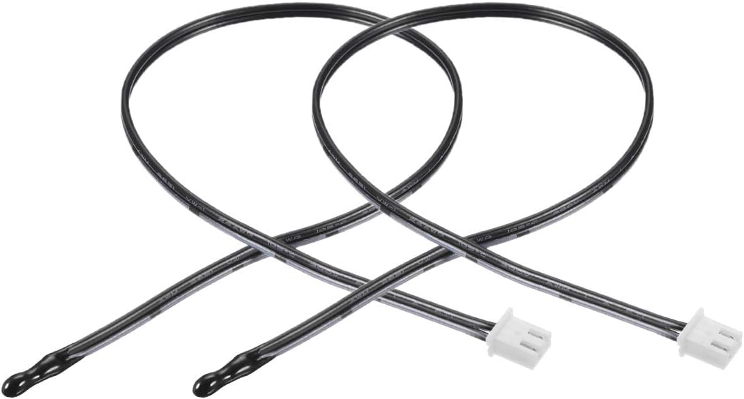 2 Pcs 5K NTC Thermistor Probe 15.7 Inch Epoxy Sensitive Temperature Temp Sensor for Air Conditioner