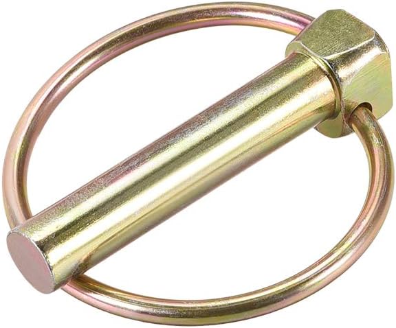Linch Pin with Ring - 10mm x 50mm Trailer Pins Assortment Kit for Boat Kayak Canoe Trailer Tractor Trolley Horsebox