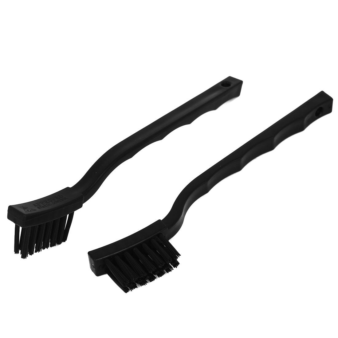 Plastic Handle PCB Circuit Board Cleaning Anti Static Brush 2pcs Black