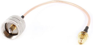 SMA Female to UHF Male Connector Pigtail RG316 Coaxial Cable 21cm