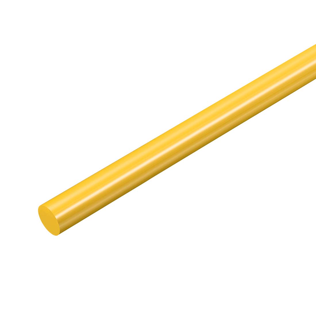 Plastic Round Rod 1/4 Inch Dia 20 Inch Length Yellow (POM) Polyoxymethylene Rods Engineering Plastic Round Bar(6mm)