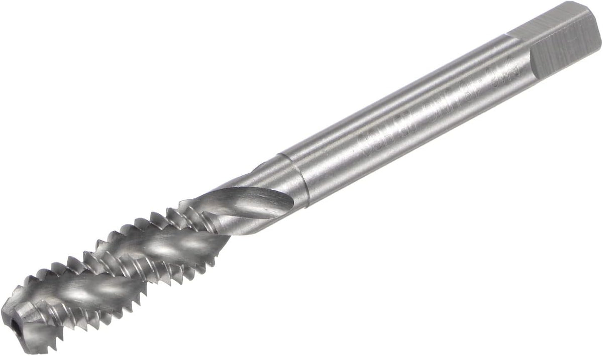 Spiral Flute Taps, 5/16-18 UNC 2B High Speed Steel (HSS) Uncoated Machine Thread Milling Threading Screw Tap 3 Flutes Tapping Tool