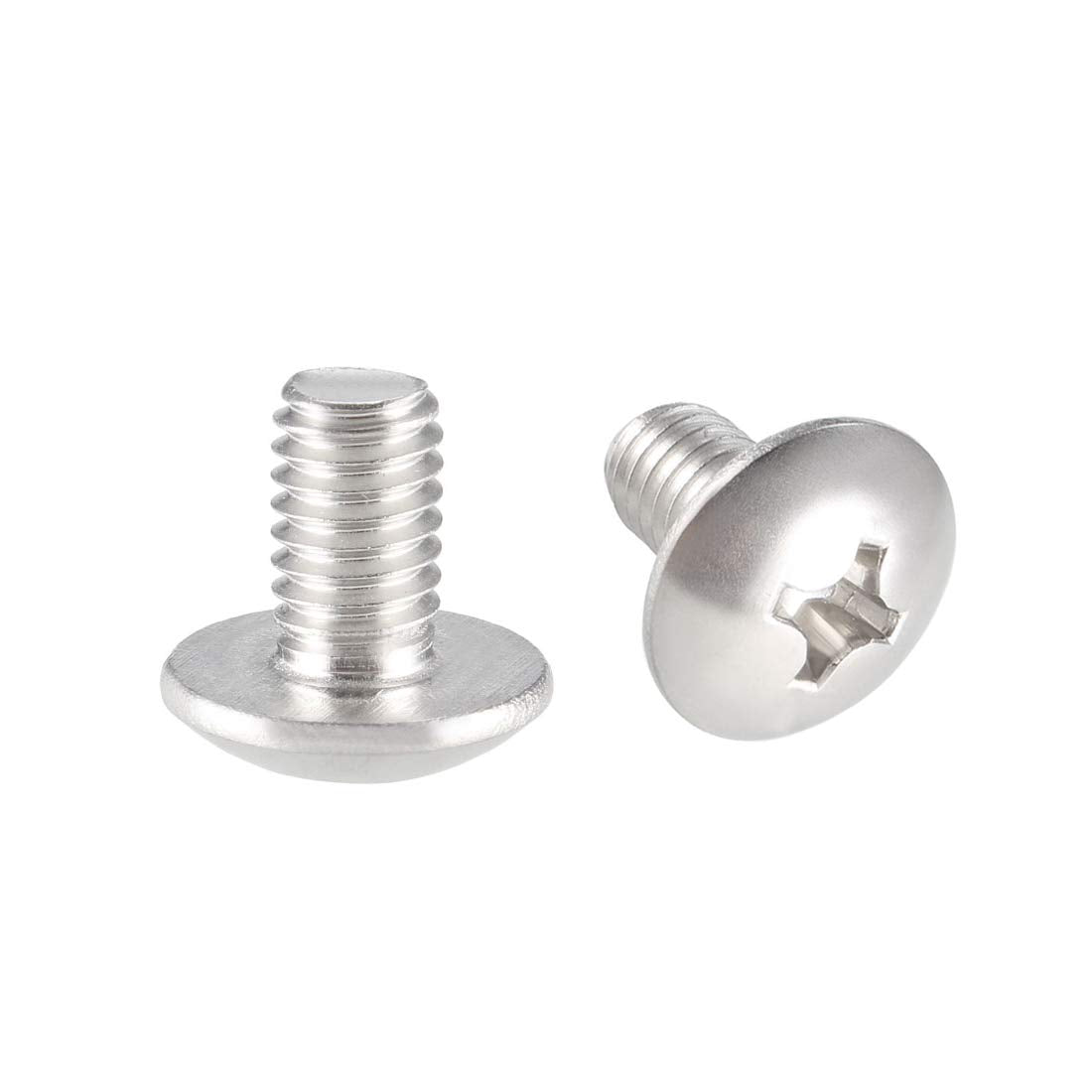 Machine Screws, M6x10mm Phillips Screw, 304 Stainless Steel, Fasteners Bolts 20Pcs