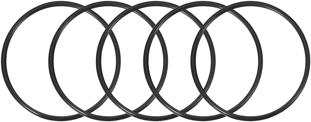 Nitrile Rubber O-Rings 75mm OD 67mm ID 4mm Width, Metric Sealing Gasket for Automotive Machine Plumbing, Pack of 5