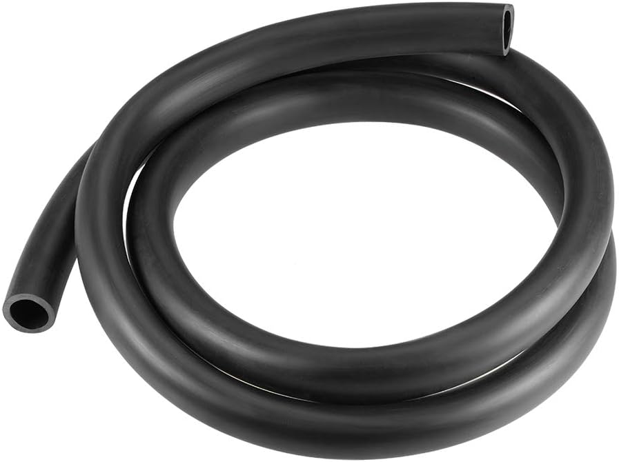 Lubricating Oil Hose, 16mm(5/8") ID x 21mm(53/64") OD 4.92Ft/1.5M Rubber Water Hose Pipe Tubing Black