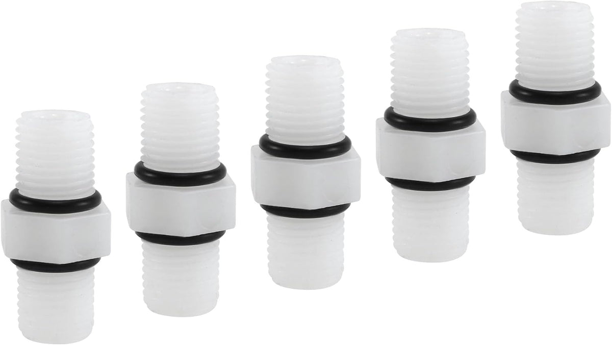 1/4 Inch BSP Male Straight Quick Connect Water Purifiers Tube Fittings Push in to Connector Filter Tubing Hose Pipe Joint for RO Reverse Osmosis System 5pcs