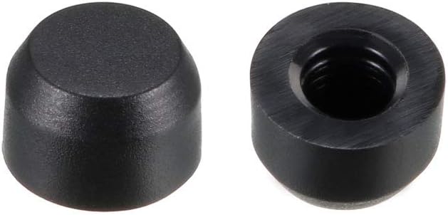 20pcs Tactile Push Button Switch Caps 3mm Hole Dia for 6x6mm Micro Tactile Switch Black