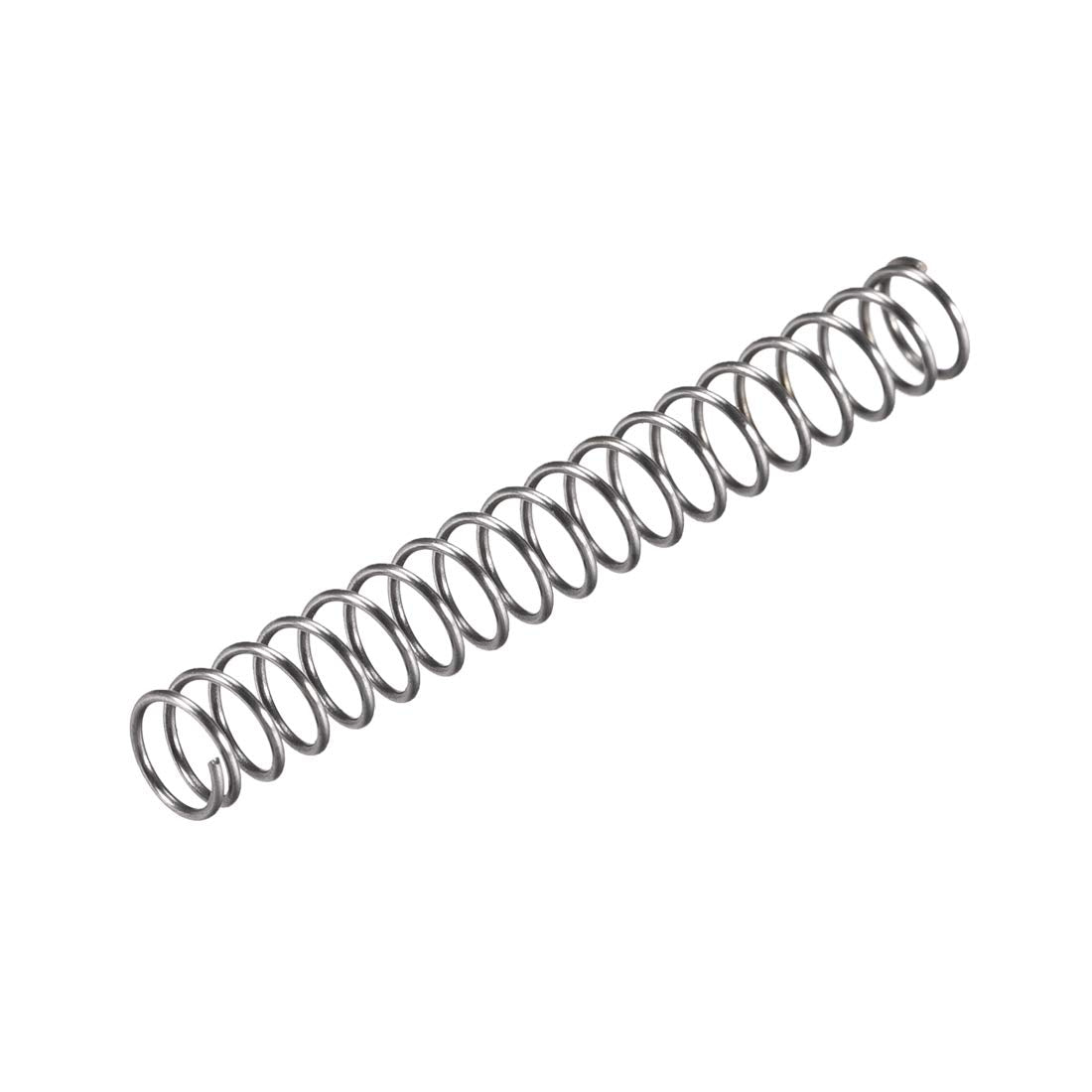 Compression Spring,6mm OD, 0.6mm Wire Size, 24.75mm Compressed Length, 45mm Free Length,10N Load Capacity,Gray,10pcs