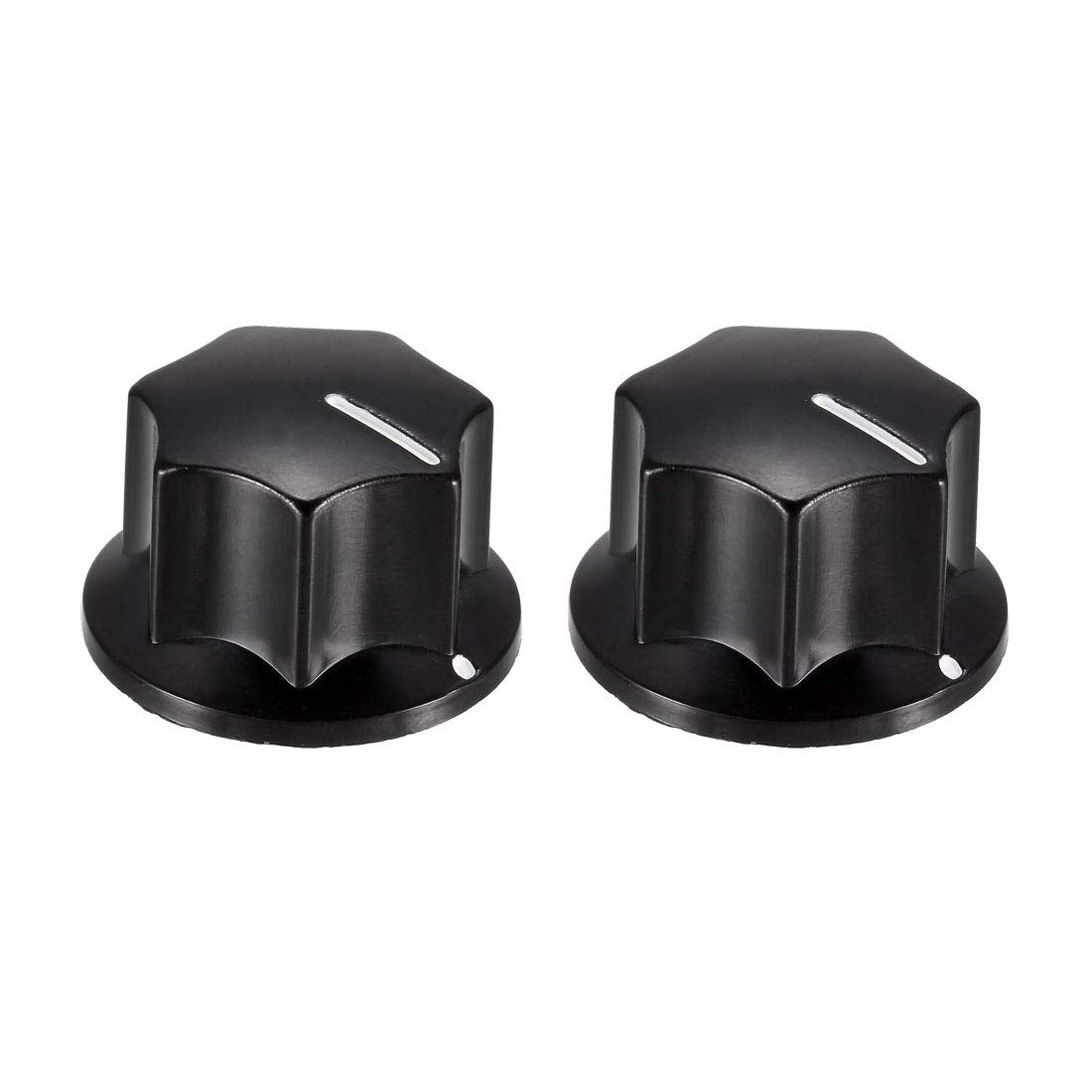 2Pcs Speaker Control Knob Power Amplifier Knob 27mm Dia. Rotary Knobs for 6mm Dia. Shaft Potentiometer