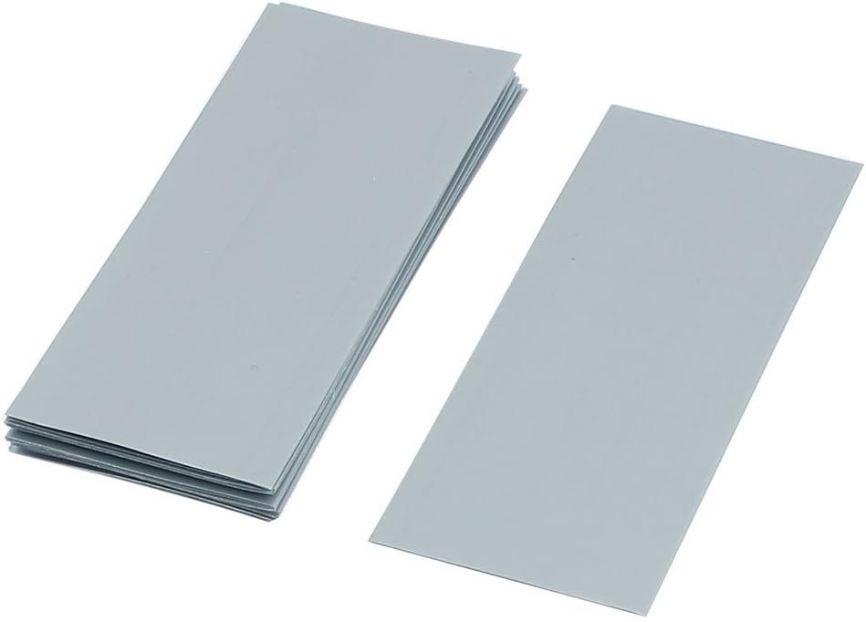 10pcs 72mm x 18.5mm PVC Heat Shrink Tubing Grey for 1 x 18650 Battery