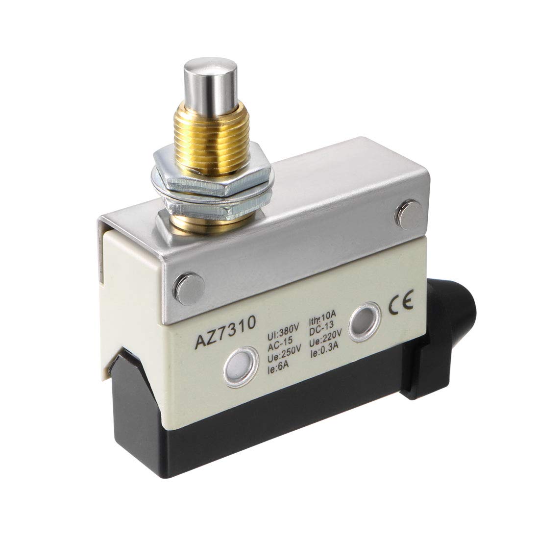 AZ-7310 SPDT 1NO+1NC Panel Mount Snap Button Type Momentary Micro Limit Switch