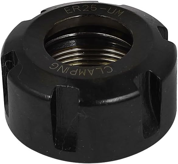 ER25UM Clamping Nut Black for CNC Milling Collet Chuck Holder Lathe