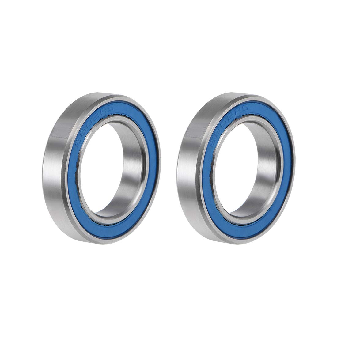 6802-2RS Deep Groove Ball Bearing 15x24x5mm Double Sealed ABEC-3 Bearings 2-Pack
