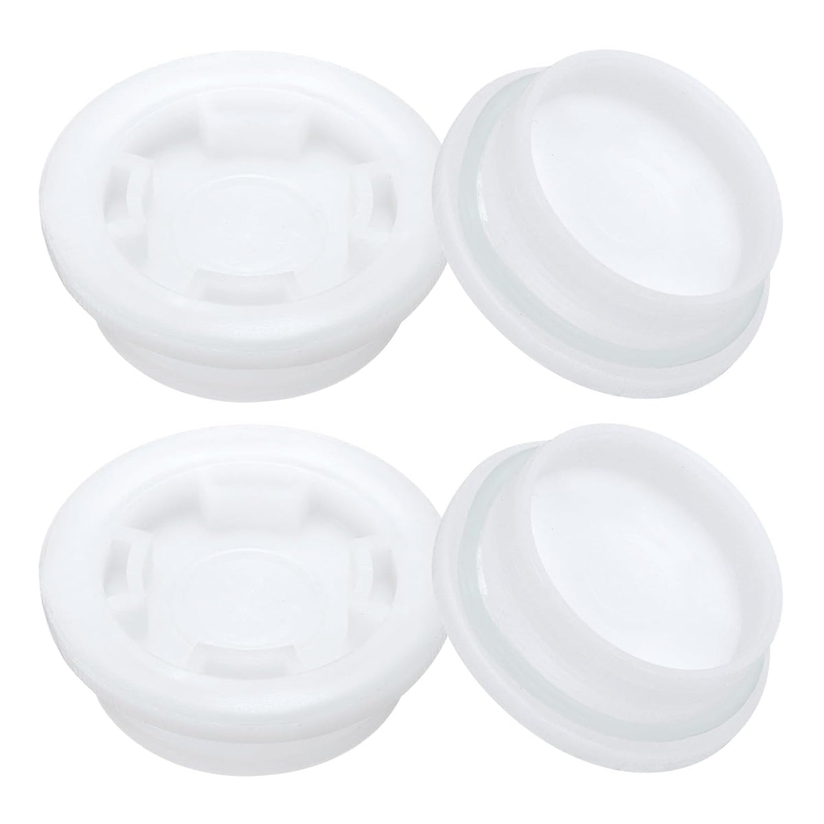 4Pcs Bung Cap, 2'' Plastic Bung Hole Caps, Fine Thread Drum Bung Hole Cap for 55 Gallon Plastic Drums, Fuel Tank, Household Bucket Caps and Oil Tank