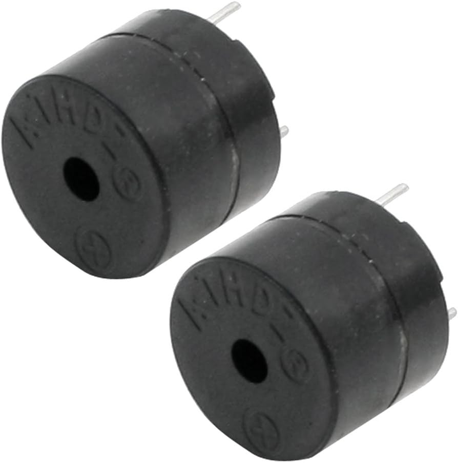 DC 5V 85dB Industrial Black Active Electronic Buzzer 2pcs