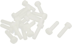 M8 x 30mm Full Thread Nylon Hex Hexagon Head Cap Screw Bolt 20 Pcs