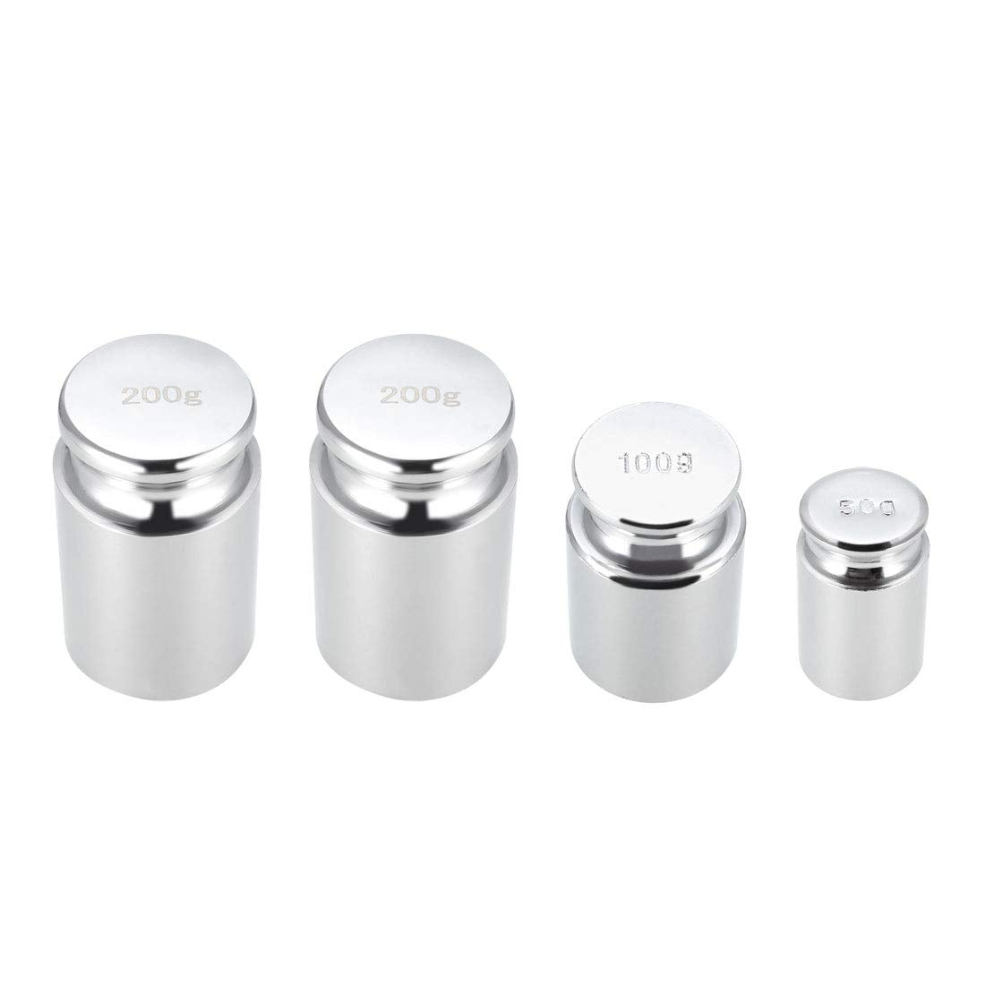 Calibration Weight Set 50g 100g 200g M1 Precision Chrome Plated Steel for Digital Balance Scales