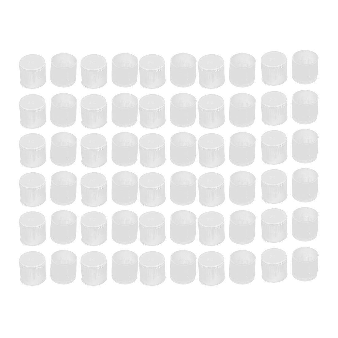 60Pcs 14mm Inner Dia PE Plastic End Cap Bolt Thread Protector Tube Cover