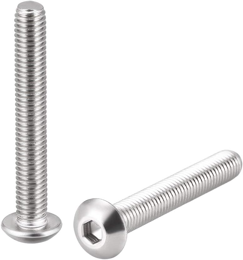 M5x35mm Machine Screws Hex Socket Round Head Screw 304 Stainless Steel Fasteners Bolts 10pcs