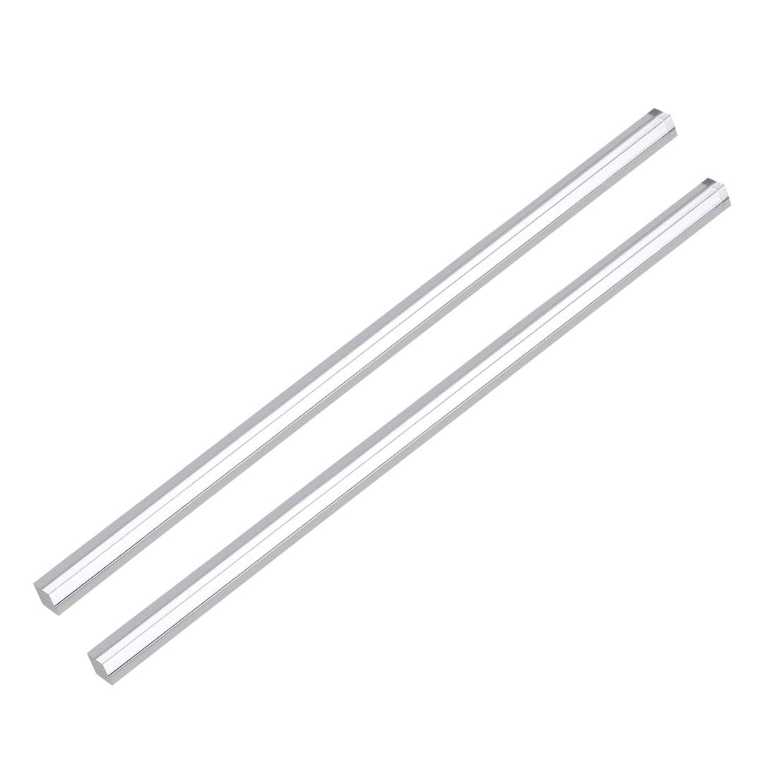 Acrylic Square Rod,Clear,8mmx8mmx250mm Solid Plastic PMMA Bar Stick 2pcs
