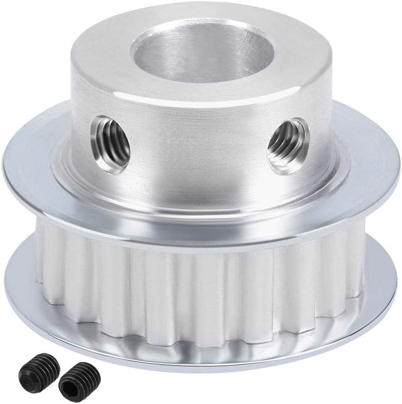 Aluminum XL 20 Teeth 12mm Bore Timing Belt Pulley Flange Synchronous Wheel for 10mm Belt