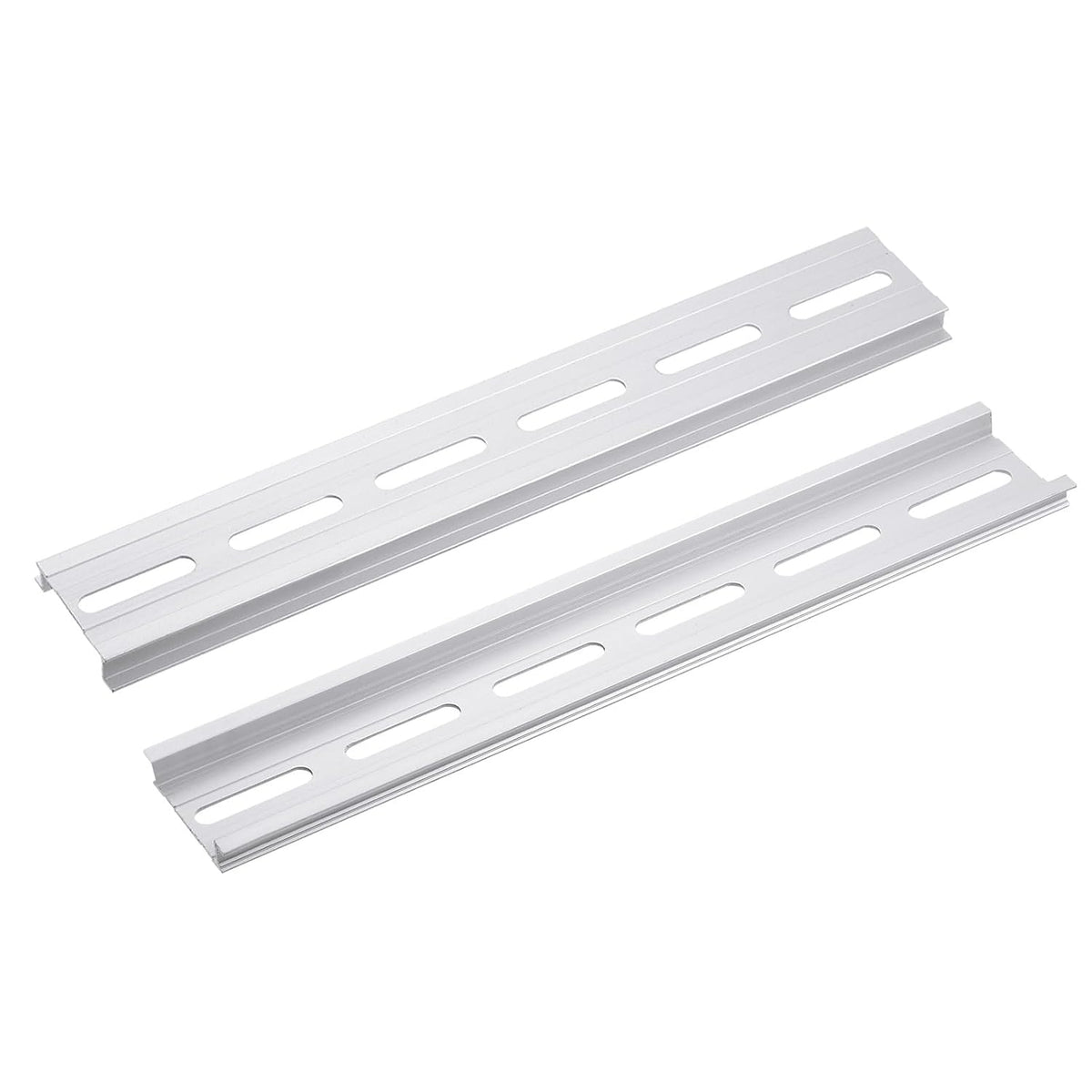 3pcs Aluminum DIN Rails, 8 Inches Long, 35mm Wide, 7.5mm High, C45 Terminal Blocks Contactor Din Rails Terminal Blocks