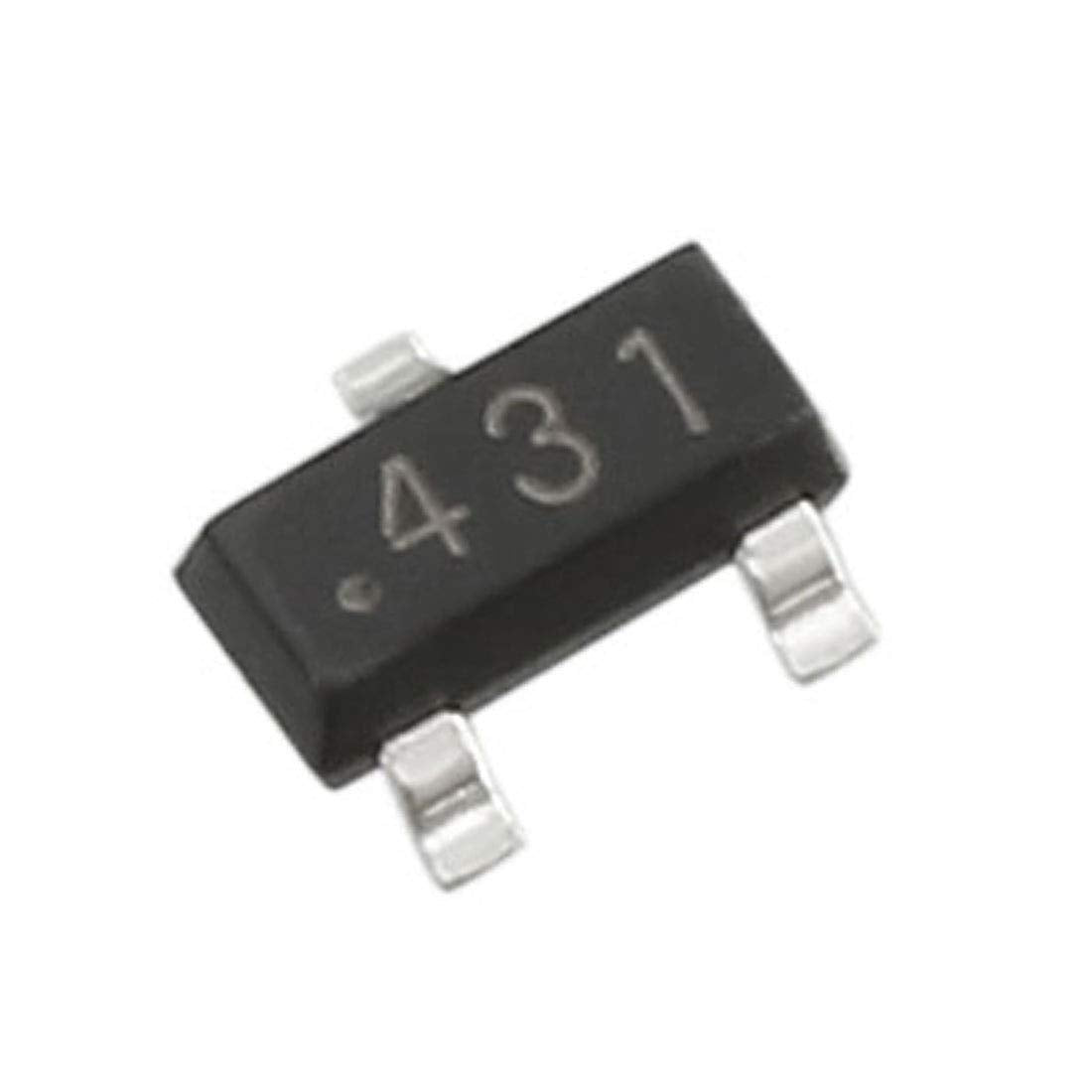 50pcs TL431 Transistor 36V 100mA 300mW Surface Mount SOT-23