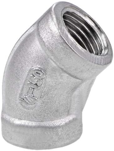 304 Cast Stainless Steel Pipe Fitting - 45 Degree Elbow G1/4 Female 32mm Length