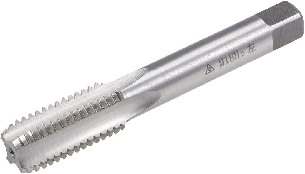 Metric Machine Tap Left Hand M18 Thread 2.5 Pitch H2 4 Flutes High Speed Steel Screw Thread Taps Tapping Tool