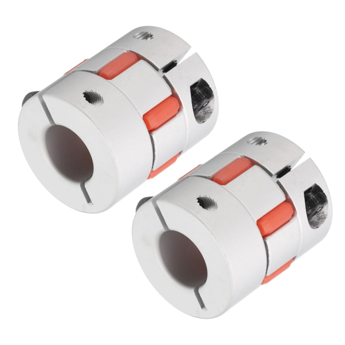 Aluminum Plum Shaft Coupling 10mm to 14mm Bore L35xD30 Flexible Coupler Joint for Machine and Servo Stepped Motor Pack of 2