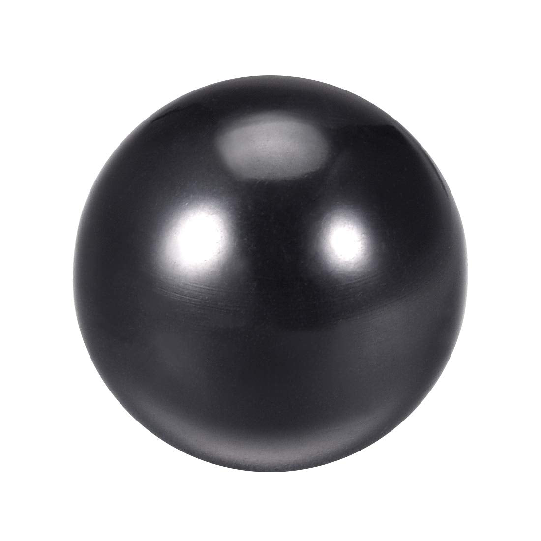 Thermoset Ball Knob M16 Female Threaded Machine Handle 45mm Diameter Smooth Rim Black