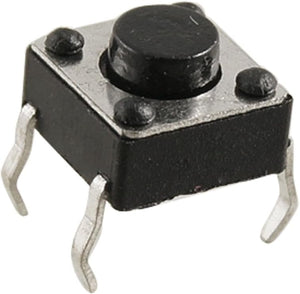 20 Pcs 6x6x4.3mm 4 Pins DIP Through-Hole Momentary Tact Tactile Switch