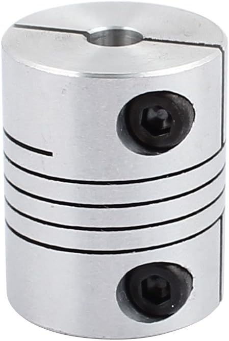 5mm to 6mm Shaft Coupling 25mm Length 20mm Diameter Stepper Motor Coupler Aluminum Alloy Joint Connector for 3D Printer CNC Machine DIY Encoder