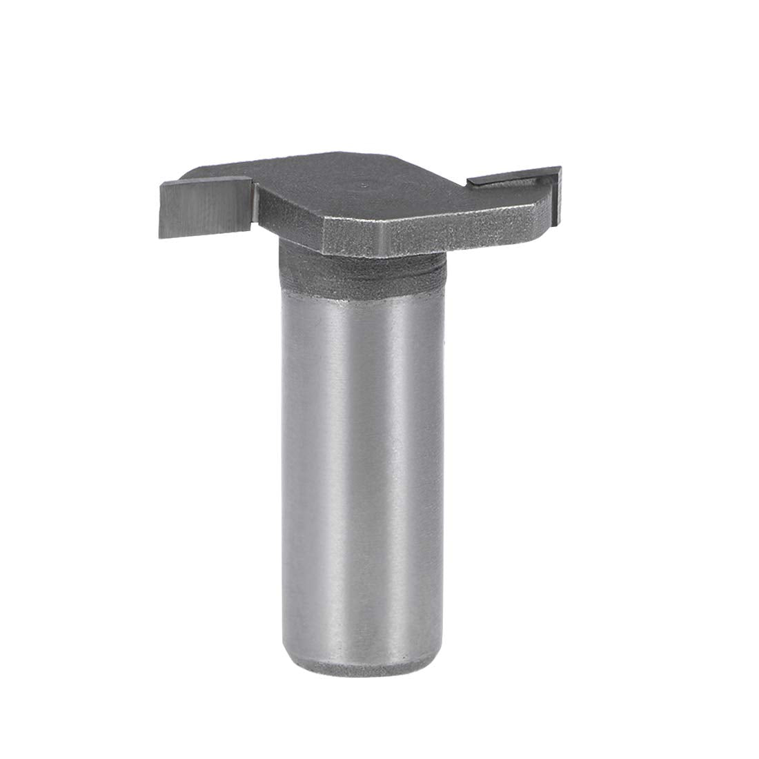 1/2" Shank T Slot Router Bit 3/16" Cutting Depth, 2 Flutes High Speed Steel T Track Router Cutter (Gray)